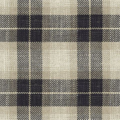 Kintyre Check Charcoal Upholstery Fabric