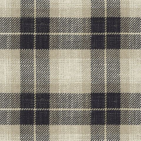 Kintyre Check Charcoal Upholstery Fabric