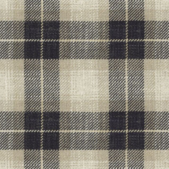 Kintyre Check Charcoal Upholstery Fabric