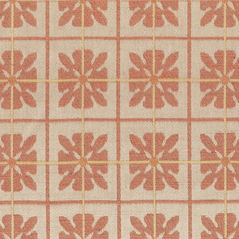 Peakes Check Russet Upholstery Fabric