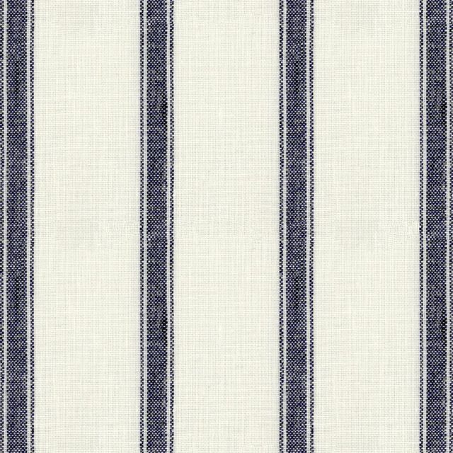 Ian Mankin The Blue and Navy Collection Angus Stripe Navy