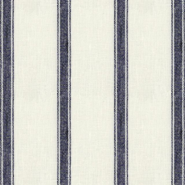 Ian Mankin The Blue and Navy Collection Angus Stripe Navy