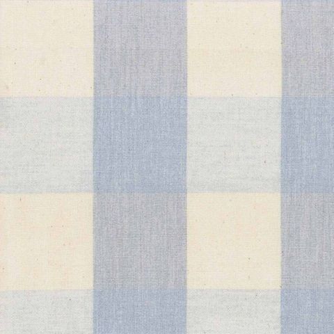 Avon Check Bluebell Upholstery Fabric