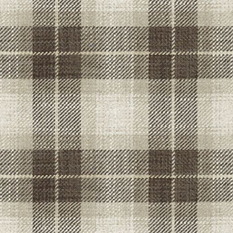 Kintyre Check Brown Upholstery Fabric