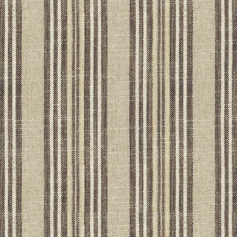 Jura Stripe Brown Upholstery Fabric