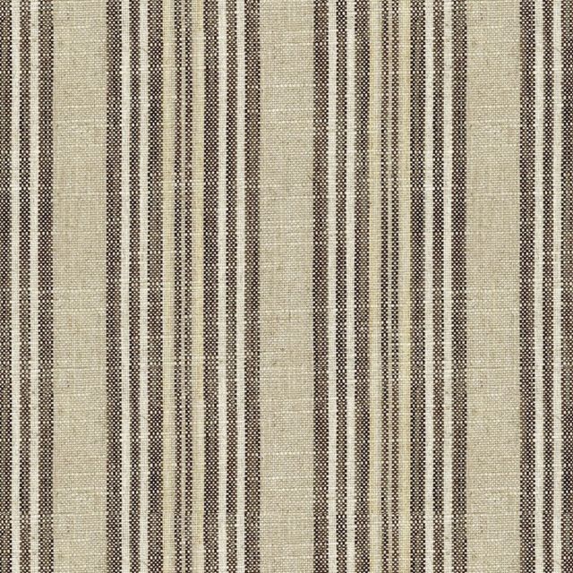 Ian Mankin The Ivory and Natural Collection Jura Stripe Brown