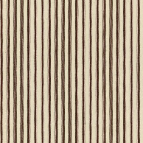 Ticking Stripe 1 Brown Upholstery Fabric