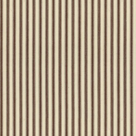 Ticking Stripe 1 Brown Upholstery Fabric