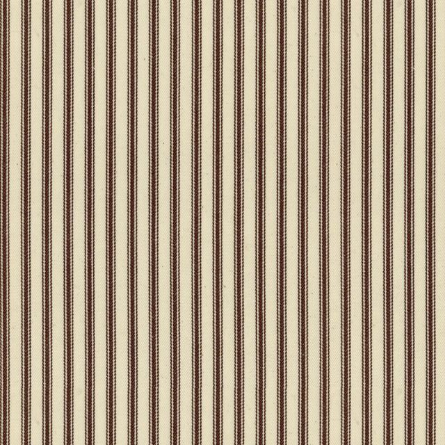 Ian Mankin The Ivory and Natural Collection Ticking Stripe 1 Brown