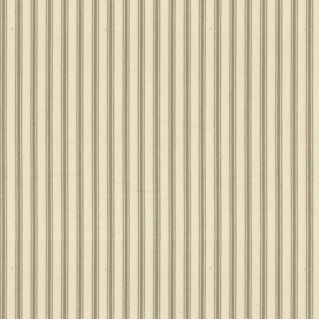 Ian Mankin The Ivory and Natural Collection Ticking Stripe 1 Flax Upholstery Fabric