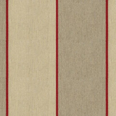 Regatta Stripe 3 Peony Upholstery Fabric