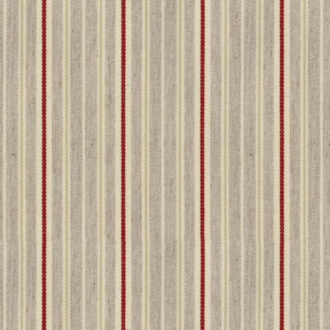 Vintage Stripe 4 Peony Upholstery Fabric