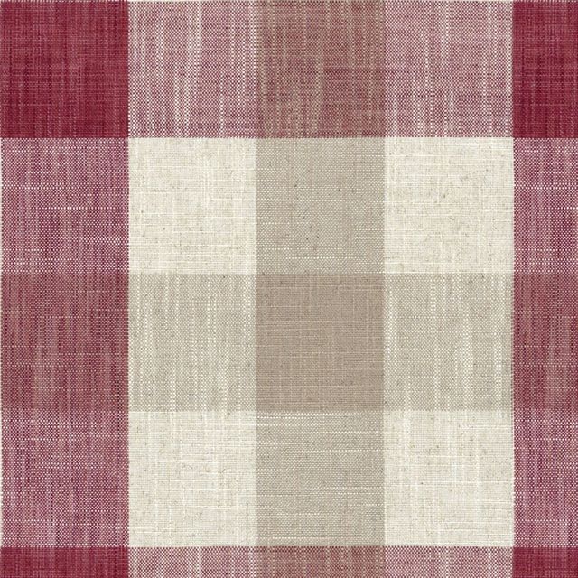 Oban Check Peony Upholstery Fabric