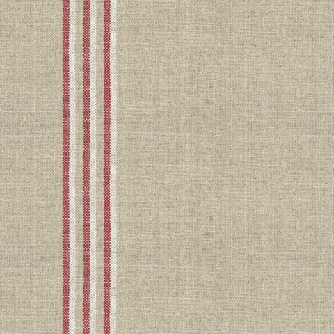 Grain Stripe Nordic Peony Upholstery Fabric