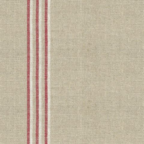 Grain Stripe Nordic Peony Upholstery Fabric