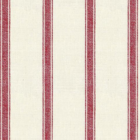 Angus Stripe Red Upholstery Fabric