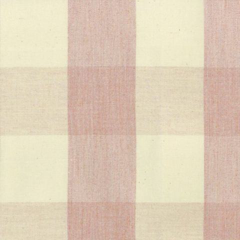 Avon Check Pink Upholstery Fabric