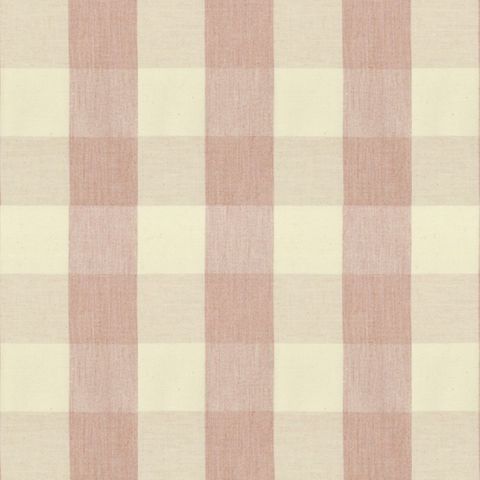 Suffolk Check Large Pink Upholstery Fabric