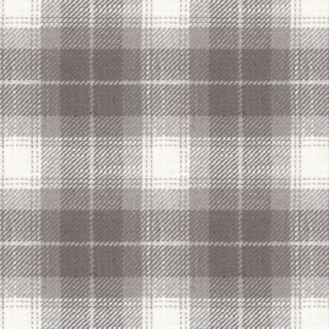Kintyre Check Grey Upholstery Fabric