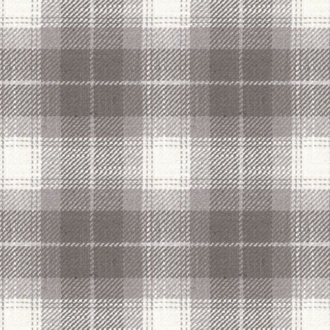 Kintyre Check Grey Upholstery Fabric