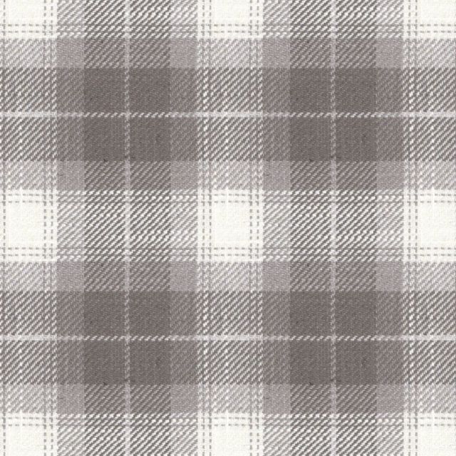 Ian Mankin The Charcoal and Grey Collection Kintyre Check Grey