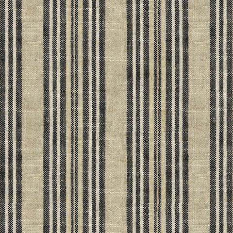 Jura Stripe Charcoal Upholstery Fabric