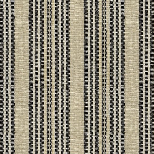 Ian Mankin The Charcoal and Grey Collection Jura Stripe Charcoal