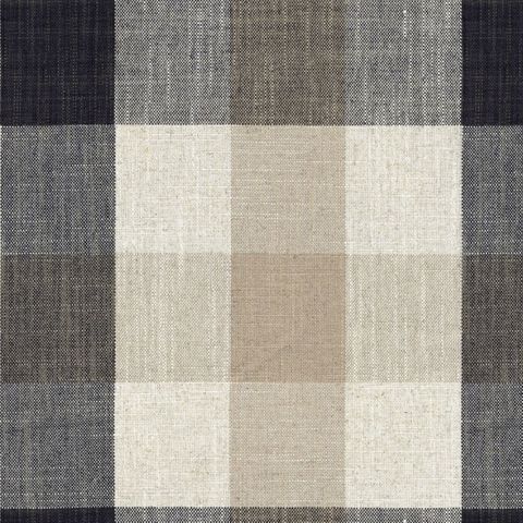 Oban Check Charcoal Upholstery Fabric