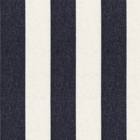 Devon Stripe Black Upholstery Fabric