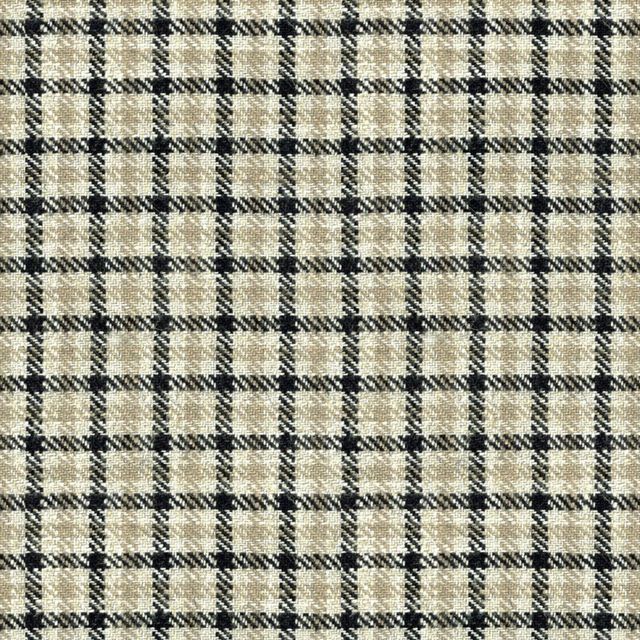 Ian Mankin The Charcoal and Grey Collection Nairn Check Charcoal