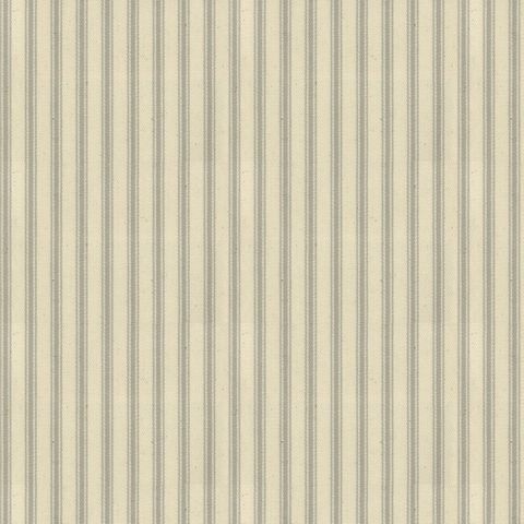 Ticking Stripe 1 Grey Upholstery Fabric