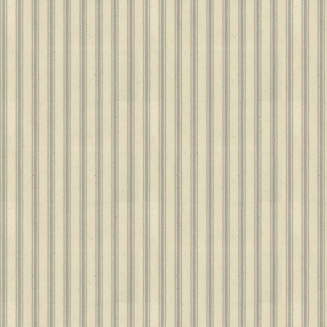 Ian Mankin The Charcoal and Grey Collection Ticking Stripe 1 Grey