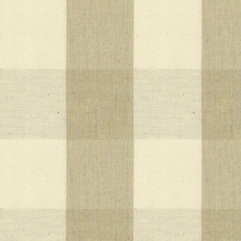 Avon Check Cream Upholstery Fabric