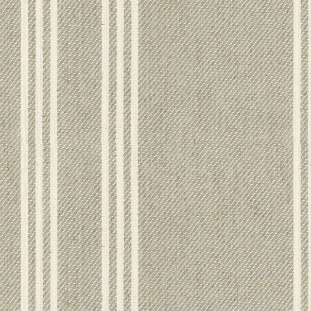 Ian Mankin The Ivory and Natural Collection Harvest Stripe 6 Flax