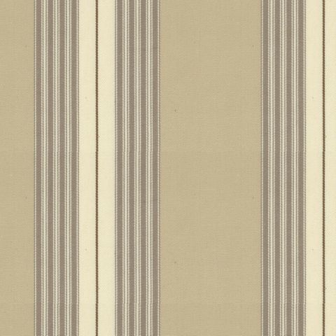 Panama Stripe Putty/Cream Upholstery Fabric