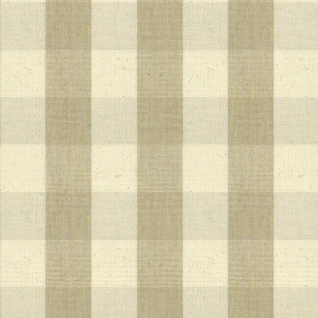 Ian Mankin The Ivory and Natural Collection Suffolk Check Large Cream