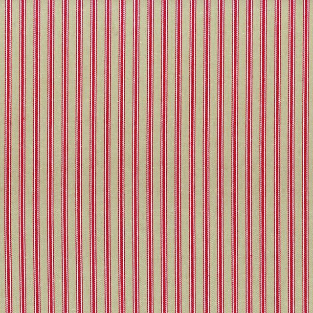 Ticking Stripe 1 Antique Peony Voile Fabric