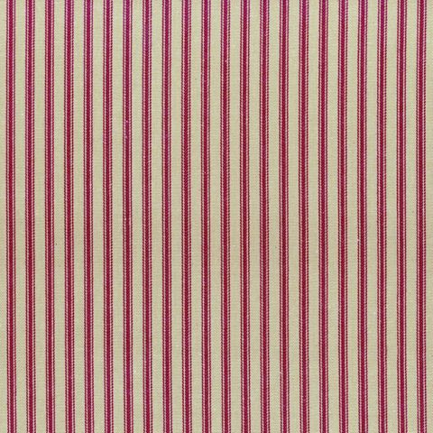 Ticking Stripe 1 Rustic Claret Upholstery Fabric