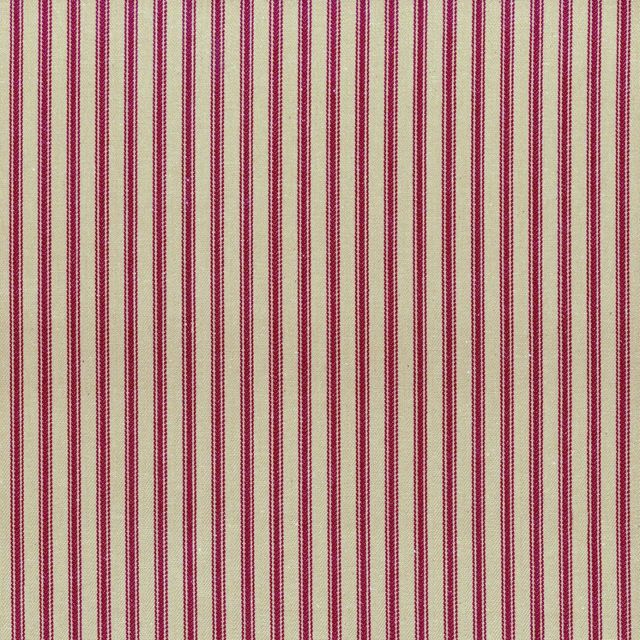 Ian Mankin The Ticking Archive - One Ticking Stripe 1 Rustic Claret Upholstery Fabric