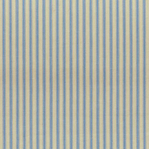 Ticking Stripe 1 Rustic Petrol Blue Upholstery Fabric