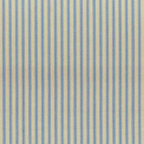 Ticking Stripe 1 Rustic Petrol Blue Upholstery Fabric
