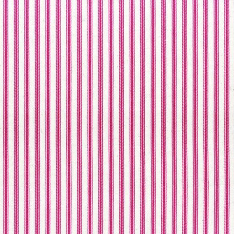 Ticking Stripe 1 Cerise Upholstery Fabric
