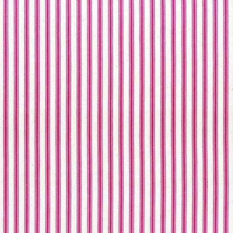 Ticking Stripe 1 Cerise Upholstery Fabric