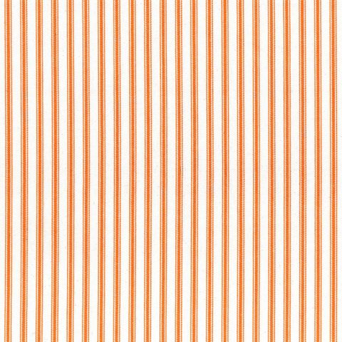 Ticking Stripe 1 Orange Upholstery Fabric