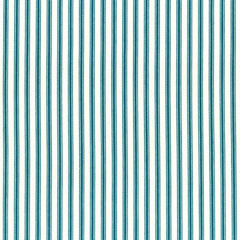 Ticking Stripe 1 Peacock Upholstery Fabric