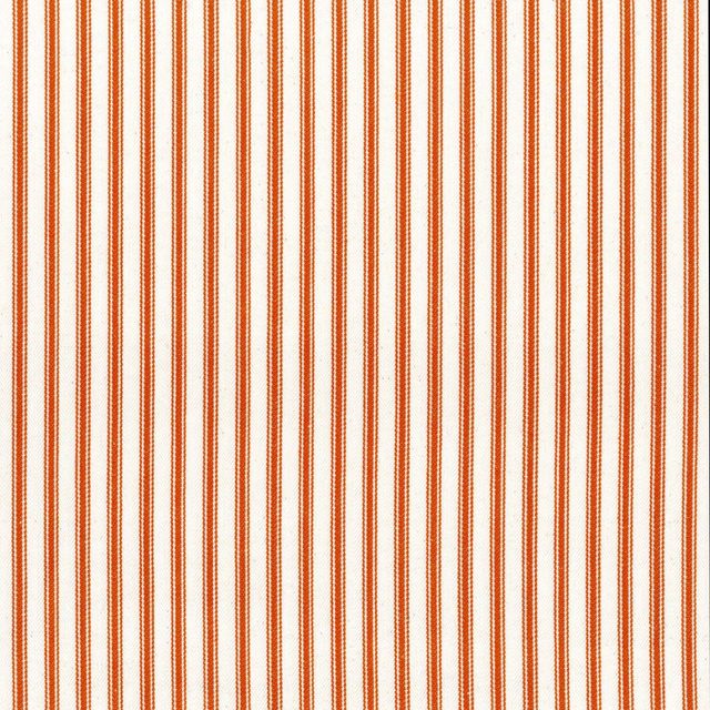 Ian Mankin The Ticking Archive - One Ticking Stripe 1 Rust Upholstery Fabric