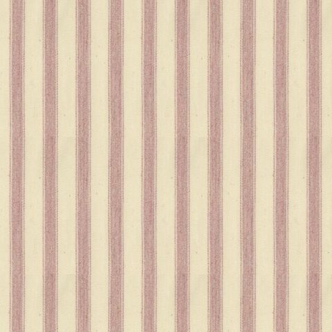 Ticking Stripe 2 Pink Upholstery Fabric