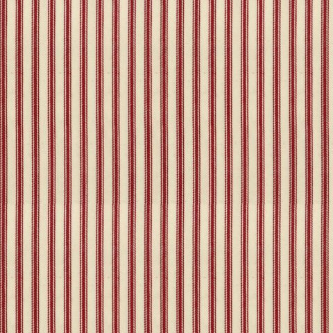 Ticking Stripe 1 Peony Upholstery Fabric