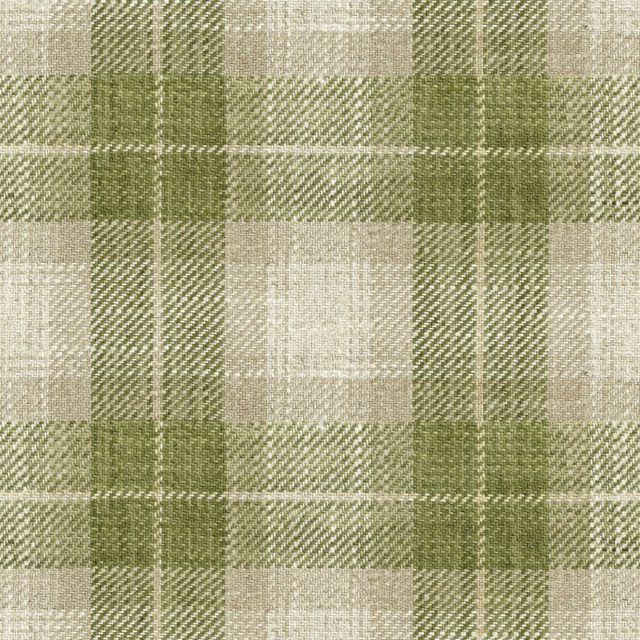 Ian Mankin The Sage and Mint Collection Kintyre Check Sage