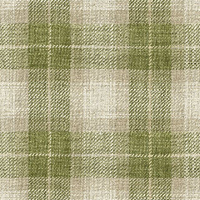 Ian Mankin The Sage and Mint Collection Kintyre Check Sage